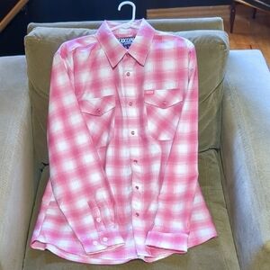 Dixxon Pink Plaid Button-Up Shirt